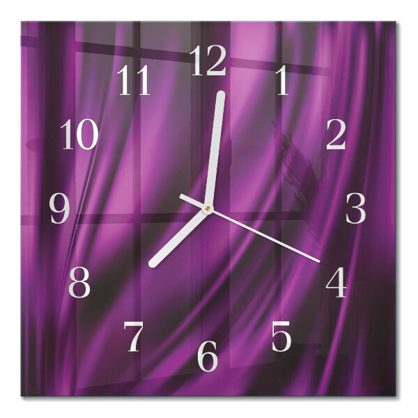 Horloge carrée en verre Abstraction