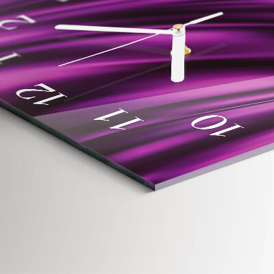 Horloge carrée en verre Abstraction