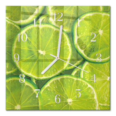 Horloge carrée en verre Carbonate de calcium
