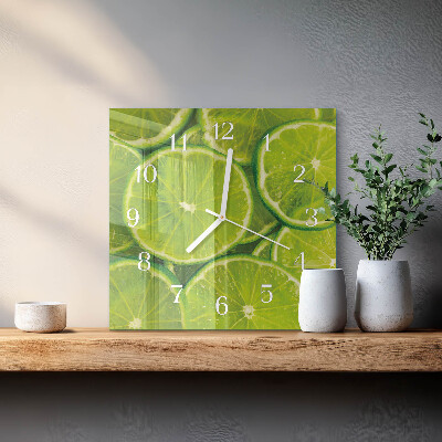 Horloge carrée en verre Carbonate de calcium