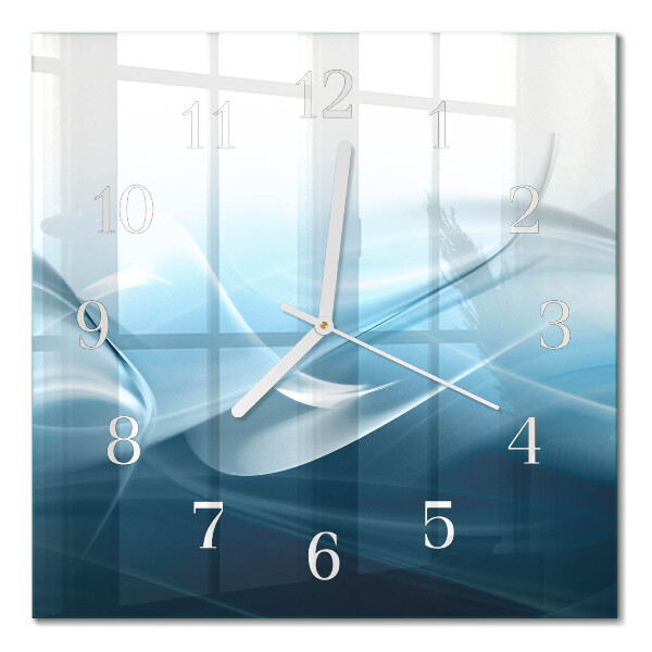 Horloge carrée en verre Abstraction