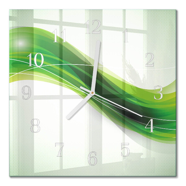 Horloge carrée en verre Abstraction