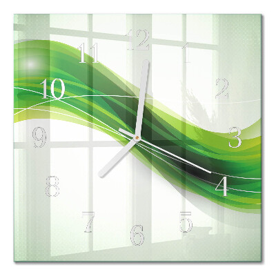 Horloge carrée en verre Abstraction