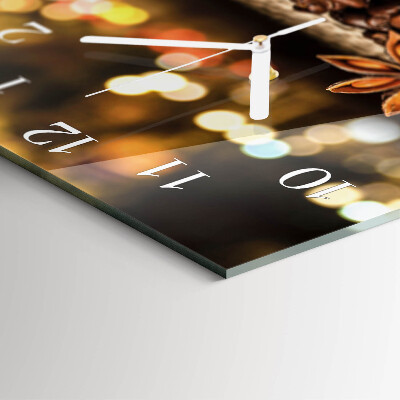 Horloge carrée en verre Anis