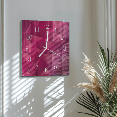 Horloge murale carrée Abstraction
