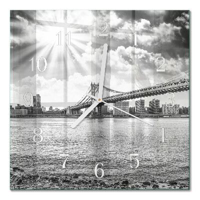 Horloge murale carrée Pont