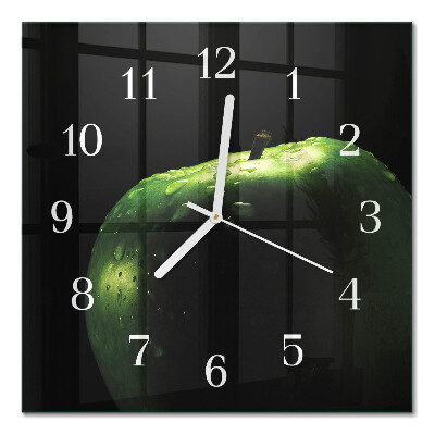 Horloge murale carrée Pomme