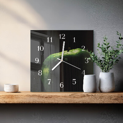 Horloge murale carrée Pomme