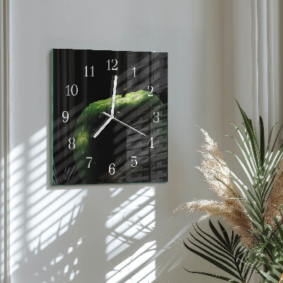 Horloge murale carrée Pomme