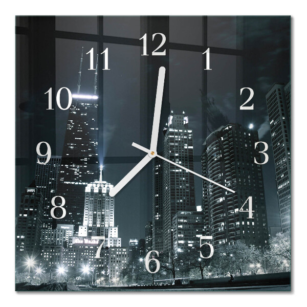 Horloge murale carrée Ville