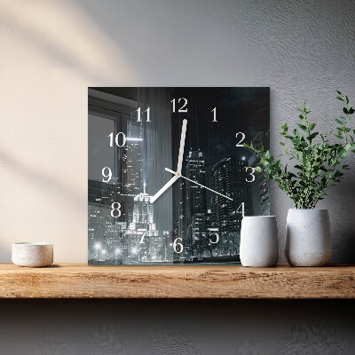 Horloge murale carrée Ville