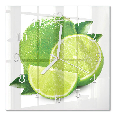 Horloge carrée en verre Carbonate de calcium