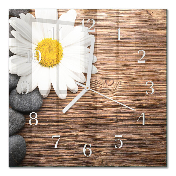 Horloge murale carrée Marguerite