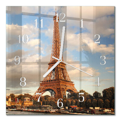 Horloge murale carrée Paris