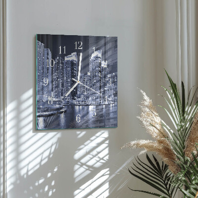 Horloge murale carrée Horizon