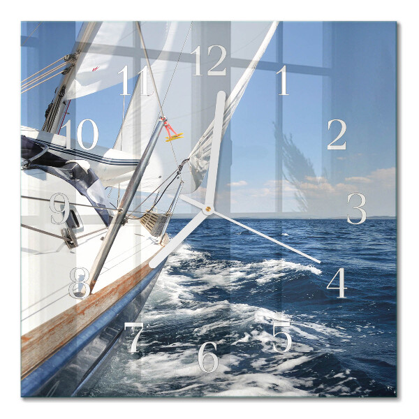 Horloge murale carrée Yacht