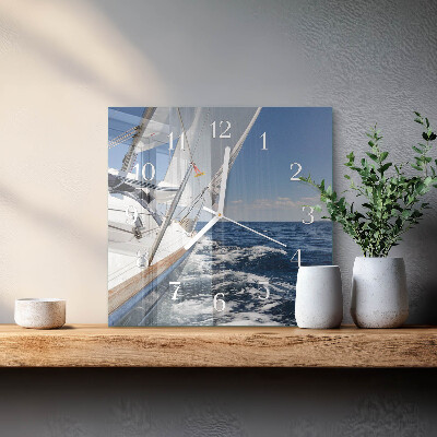 Horloge murale carrée Yacht