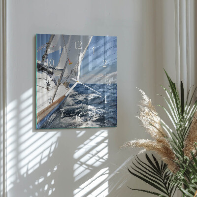 Horloge murale carrée Yacht