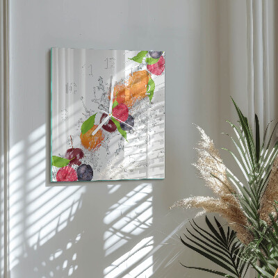 Horloge murale carrée Fruit