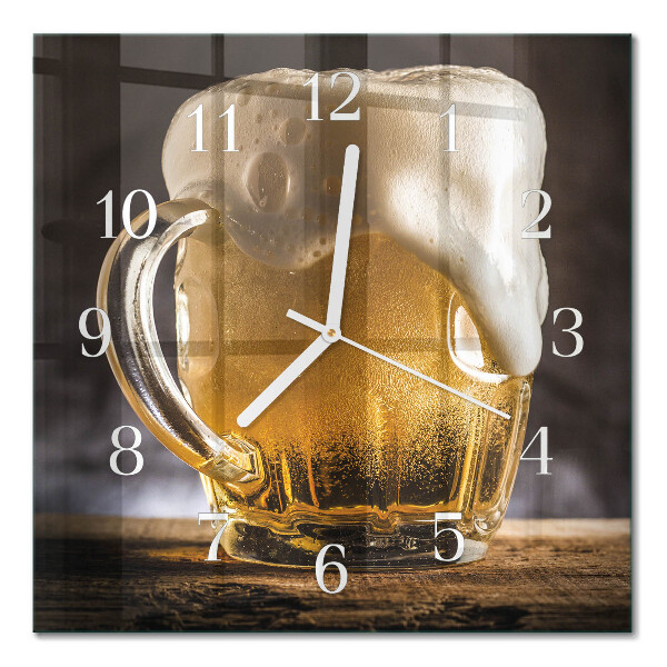 Horloge murale carrée Bière