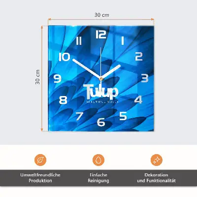 Horloge murale carrée Fourchette