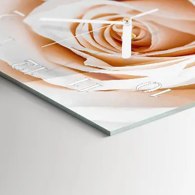 Horloge murale carrée Rose