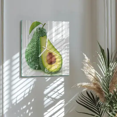 Horloge murale carrée Avocat