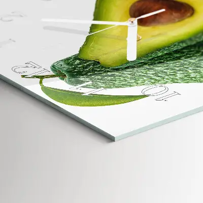 Horloge murale carrée Avocat