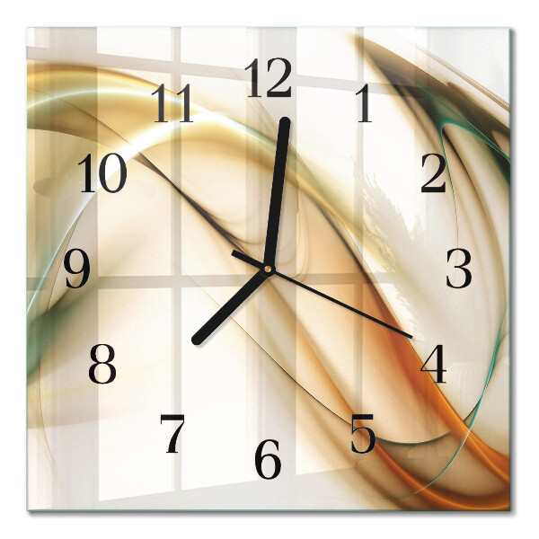 Horloge murale carrée Abstraction