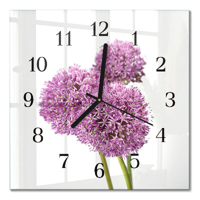 Horloge murale carrée Fleur