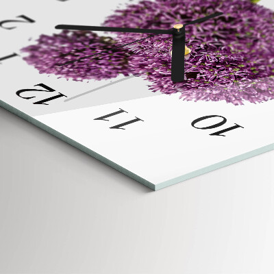 Horloge murale carrée Fleur