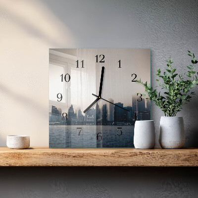 Horloge murale carrée Horizon
