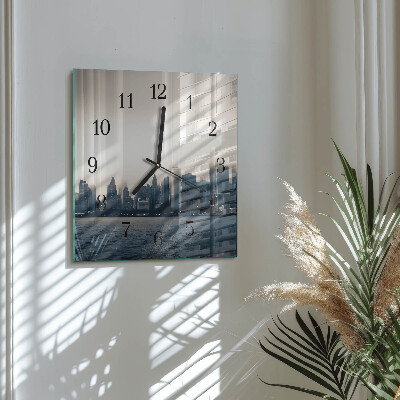 Horloge murale carrée Horizon