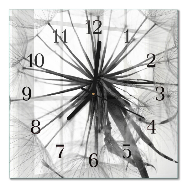 Horloge murale carrée Pissenlit