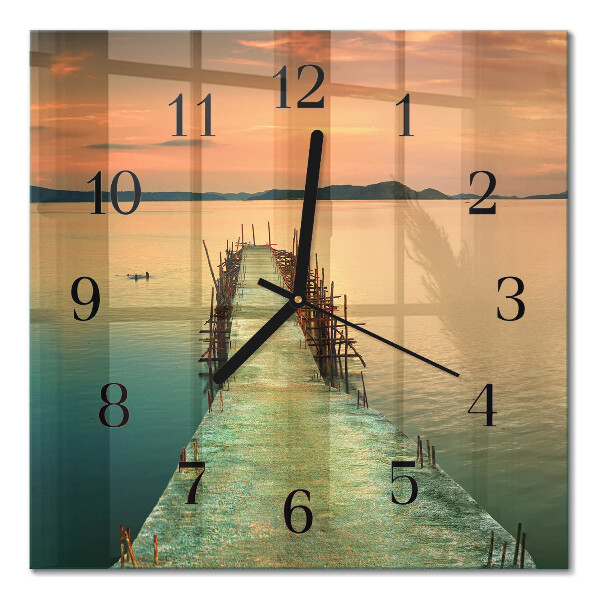 Horloge murale carrée Réseau