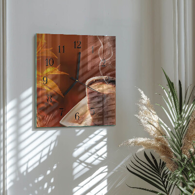 Horloge murale carrée Café