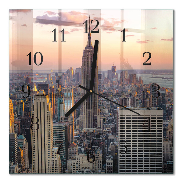 Horloge murale carrée Horizon