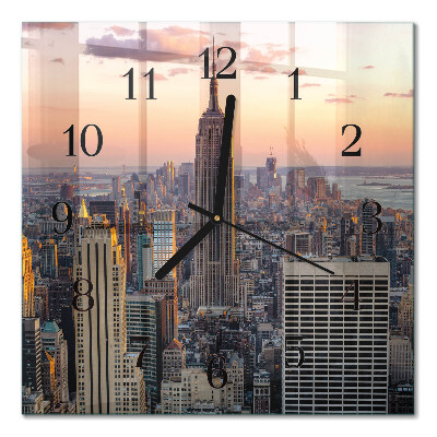 Horloge murale carrée Horizon
