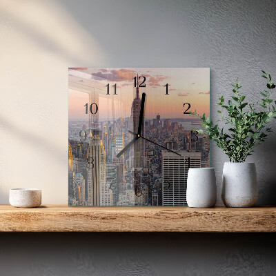 Horloge murale carrée Horizon