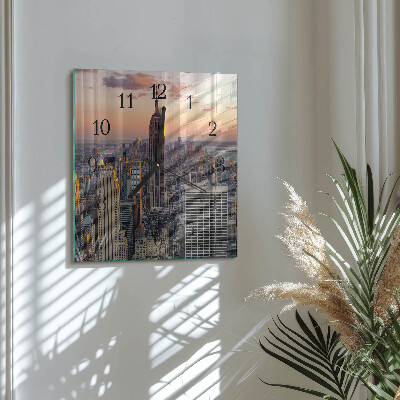 Horloge murale carrée Horizon