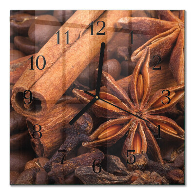 Horloge murale carrée Vanille