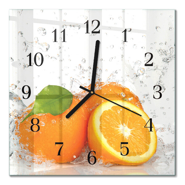 Horloge murale carrée Oranges