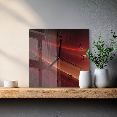 Horloge murale carrée Abstraction