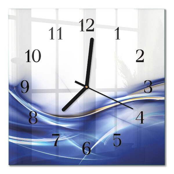 Horloge murale carrée Lignes abstraites