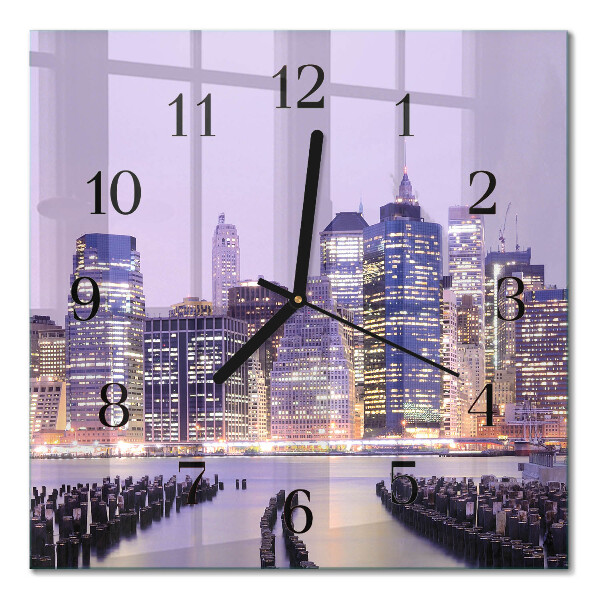 Horloge murale carrée Horizon