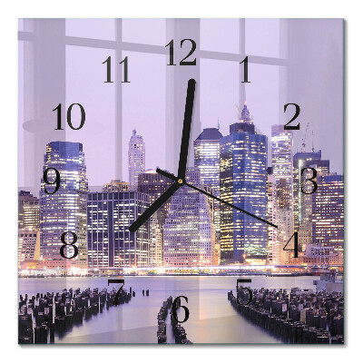 Horloge murale carrée Horizon