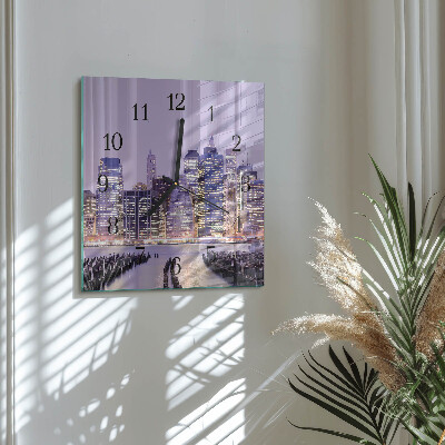 Horloge murale carrée Horizon