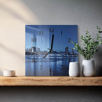 Horloge murale carrée Horizon