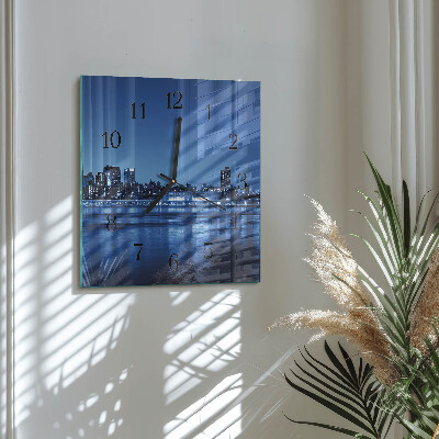 Horloge murale carrée Horizon