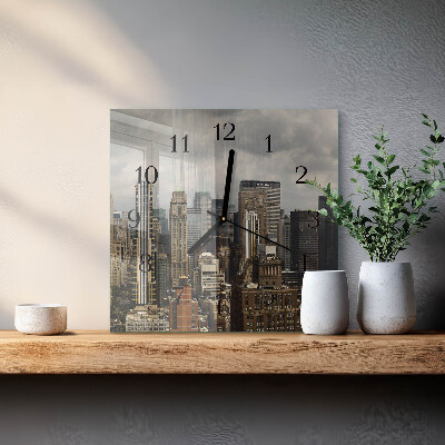 Horloge murale carrée Horizon
